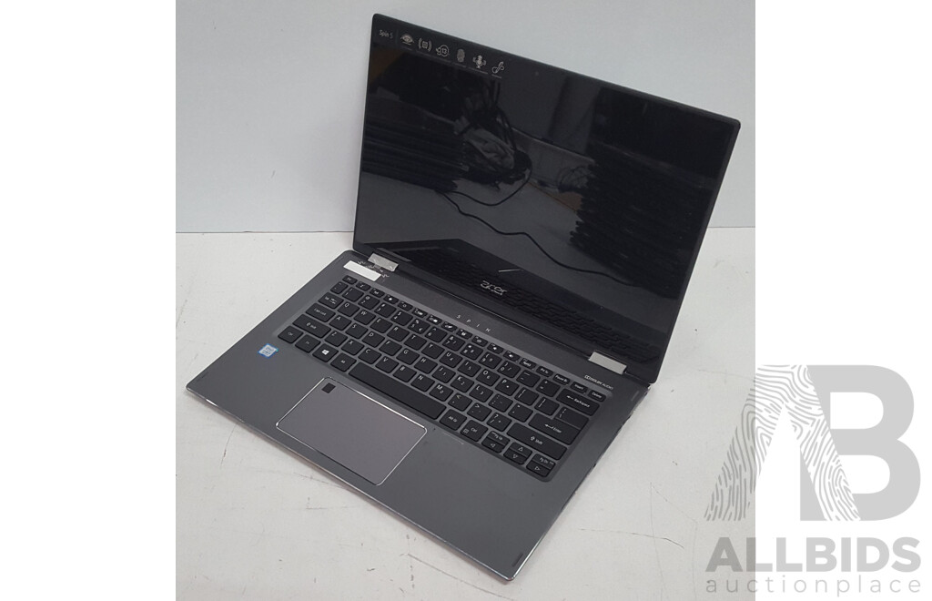 Acer (SP513-52N-58E1) Spin 5 Intel Core i5 (8250U) 1.60GHz-3.40GHz 4-Core CPU 13-Inch Convertible Touchscreen Laptop w/ Power Supply