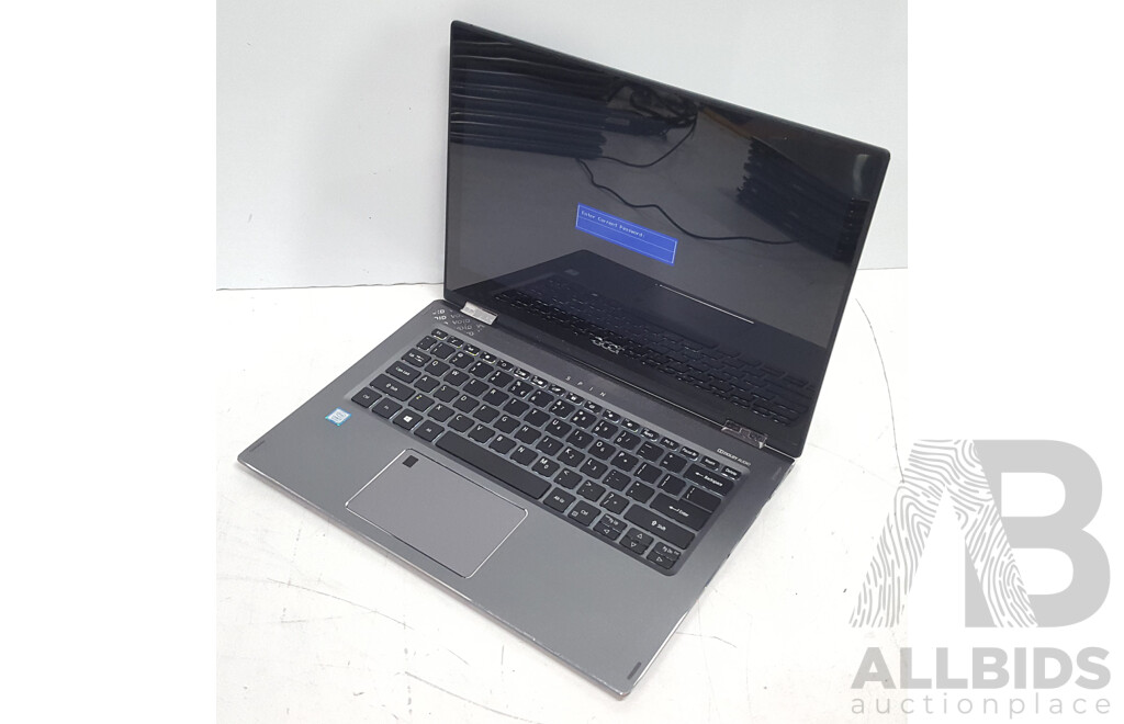 Acer (SP513-52N-58E1) Spin 5 Intel Core i5 (8250U) 1.60GHz-3.40GHz 4-Core CPU 13-Inch Convertible Touchscreen Laptop w/ Power Supply