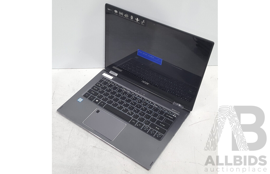 Acer (SP513-52N-58E1) Spin 5 Intel Core i5 (8250U) 1.60GHz-3.40GHz 4-Core CPU 13-Inch Convertible Touchscreen Laptop