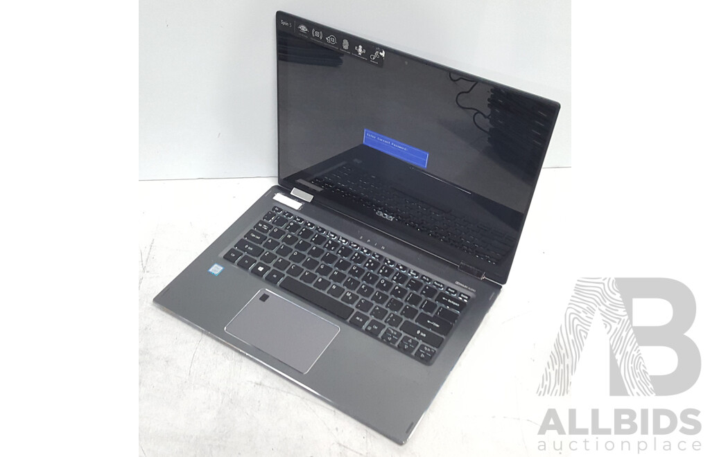 Acer (SP513-52N-58E1) Spin 5 Intel Core i5 (8250U) 1.60GHz-3.40GHz 4-Core CPU 13-Inch Convertible Touchscreen Laptop