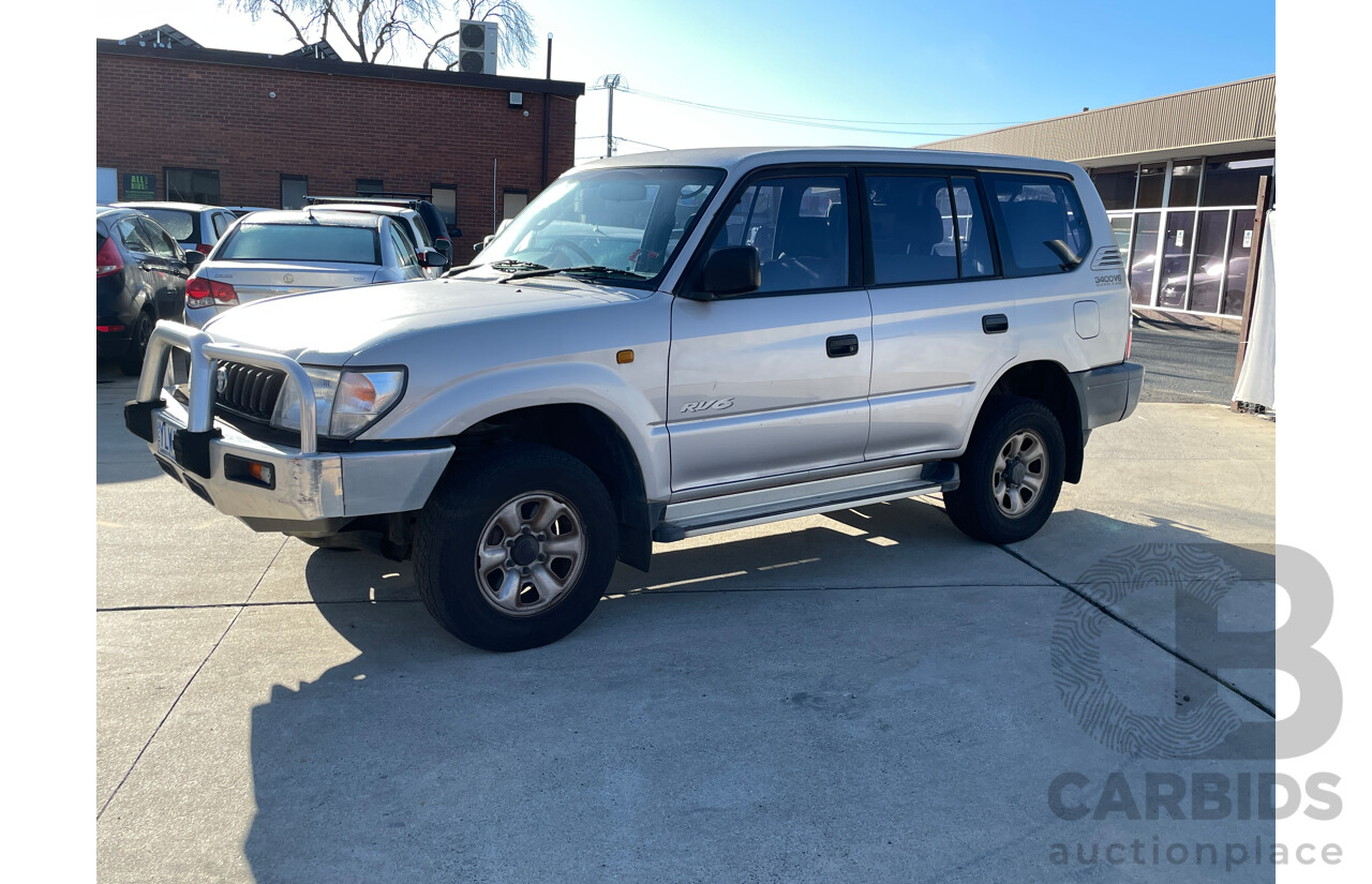 1/1998 Toyota Landcruiser Prado RV6 (4x4) VZJ95R 4d Wagon Grey 3.4L