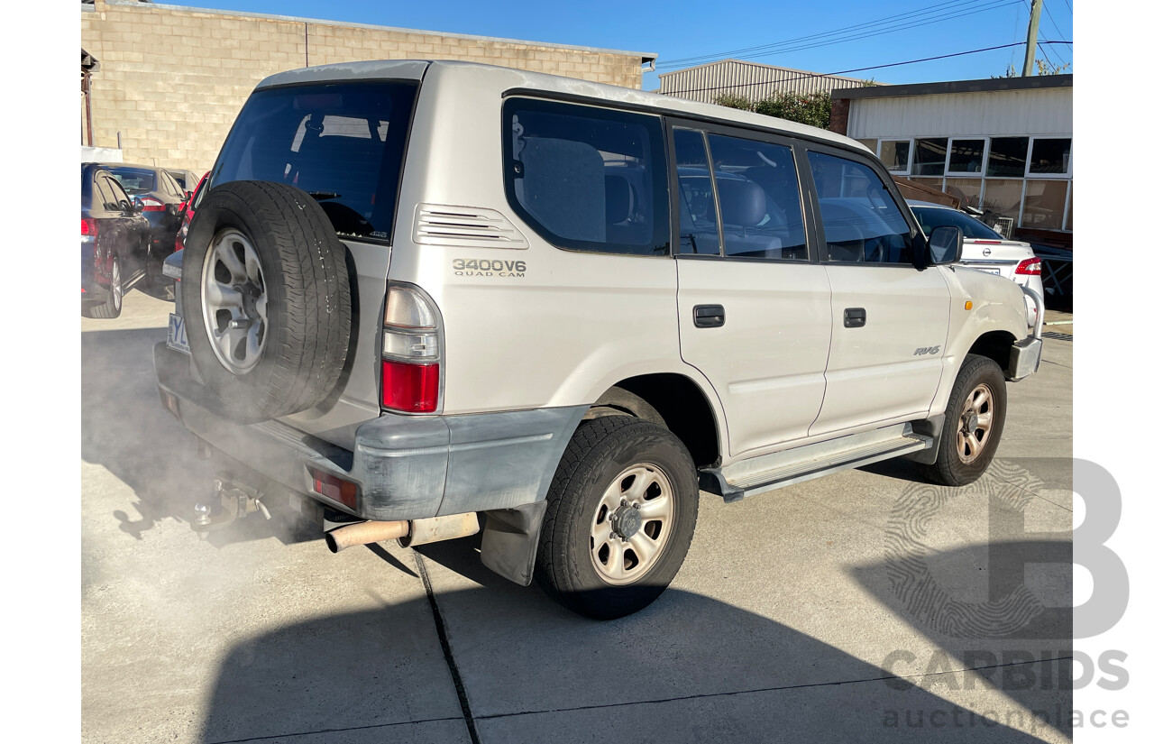 1/1998 Toyota Landcruiser Prado RV6 (4x4) VZJ95R 4d Wagon Grey 3.4L