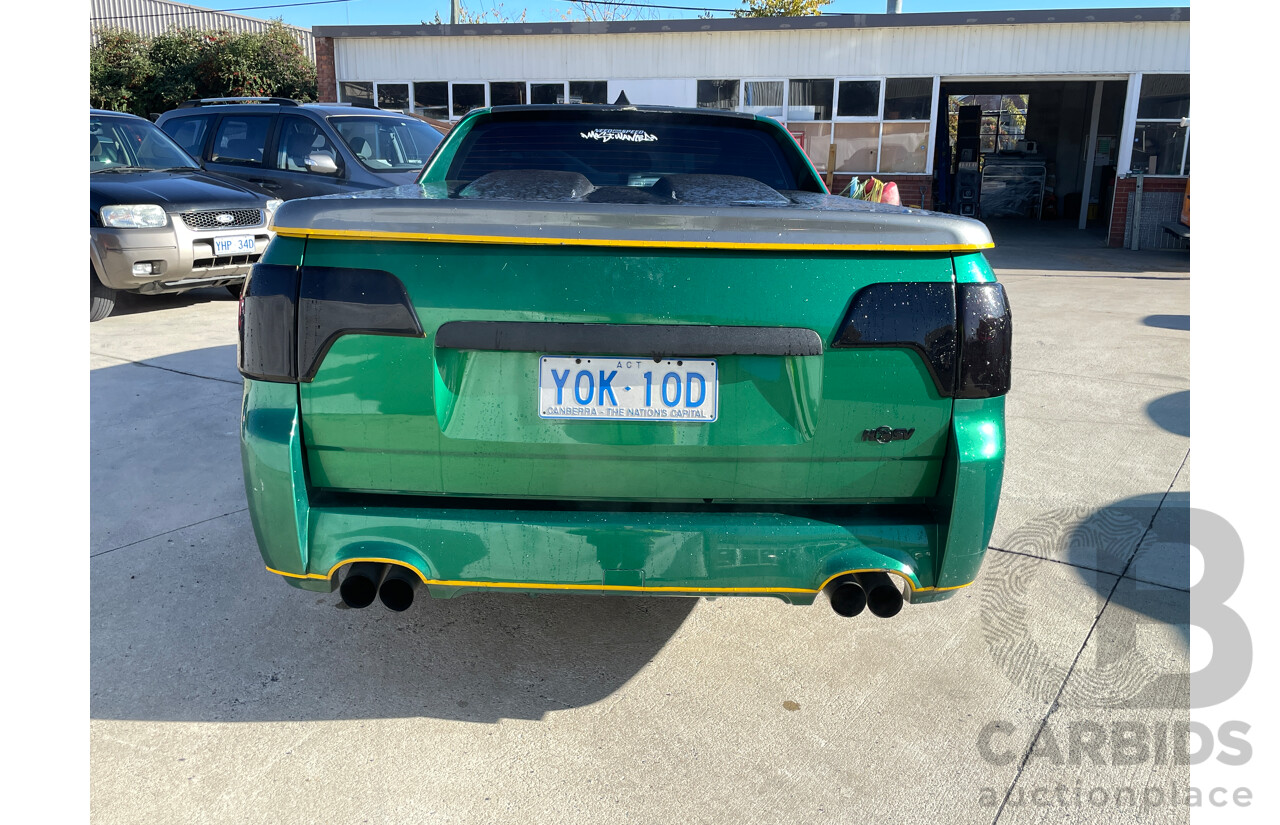 12/2009 Holden Commodore SV6 VE MY09.5 Utility Green 3.6L