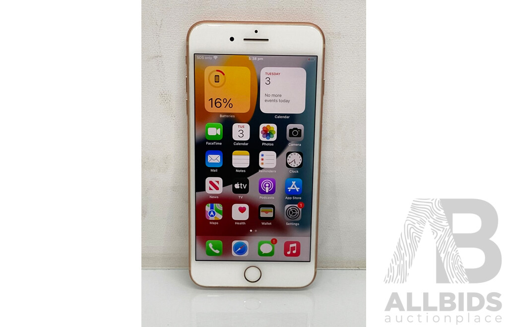 Apple (MQ8F2X/A) 5.5-Inch LTE 64GB IPhone 8 Plus (Gold)