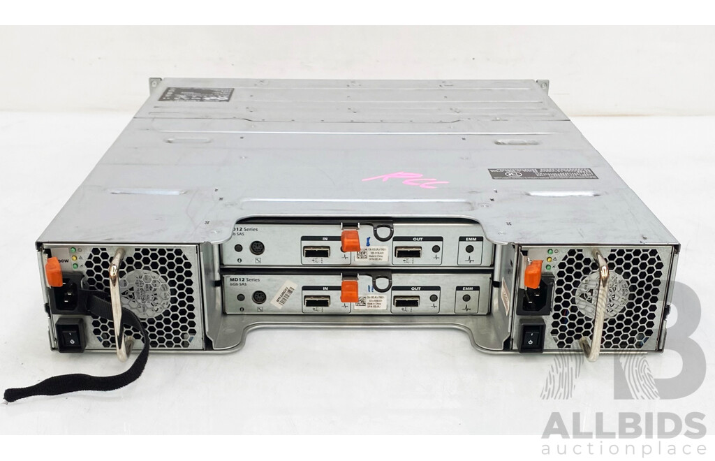 Dell (E03J) Powervault MD1200 SAS Storage Arrays W/ 48TB Storage