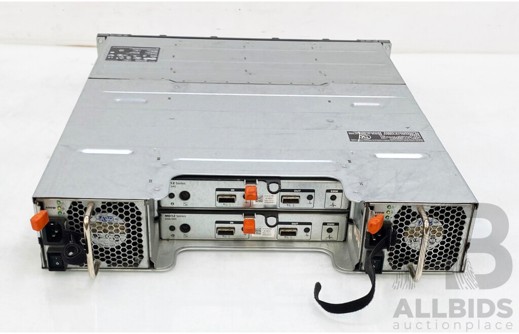 Dell (E03J) Powervault MD1200 SAS Storage Arrays W/ 36TB Storage
