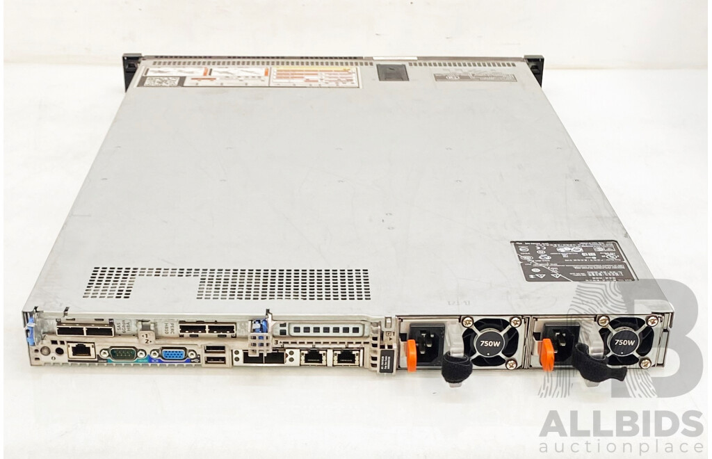 Dell (E16S) PowerEdge R620 Dual Intel Xeon (E5-2609) 2.4GHz 4-Core CPU 1RU Server