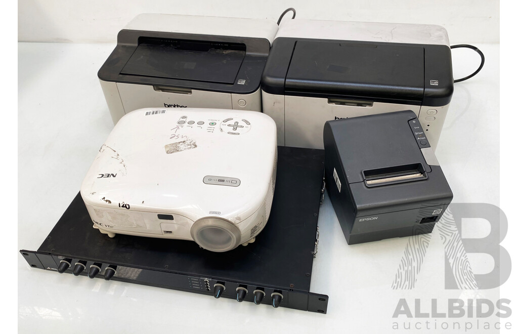 Assorted Lot of IT Equipment & Printers (Brother/Australian Monitor/Epson)