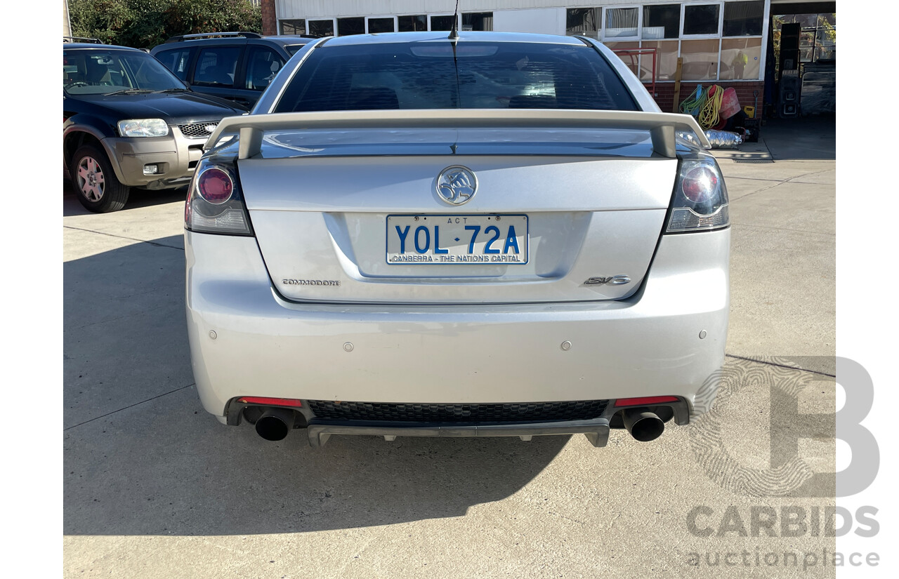 8/2008 Holden Commodore SV6 VE MY08 4d Sedan Silver 3.6L