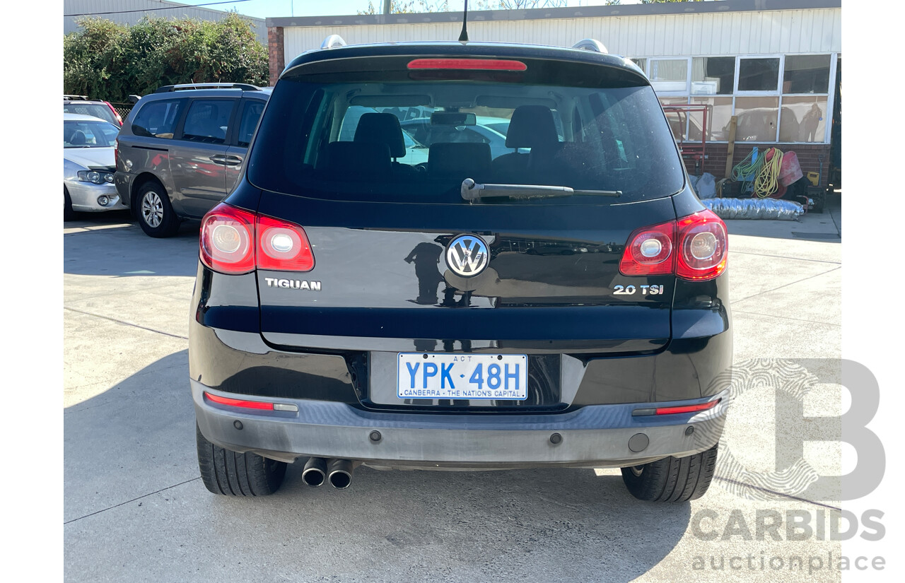 2/2010 Volkswagen Tiguan 147 TSI 5NC MY10 4d Wagon Black 2.0L
