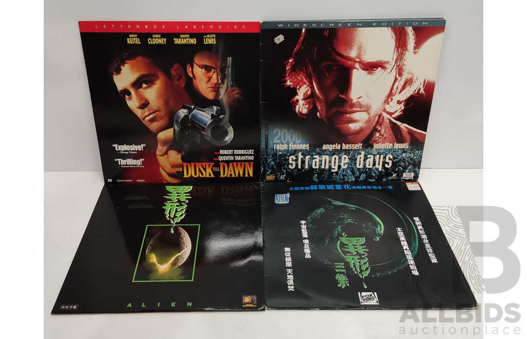 Alien, Alien 3, From Dusk Till Dawn and Strange Days - Lazer Disk Moives