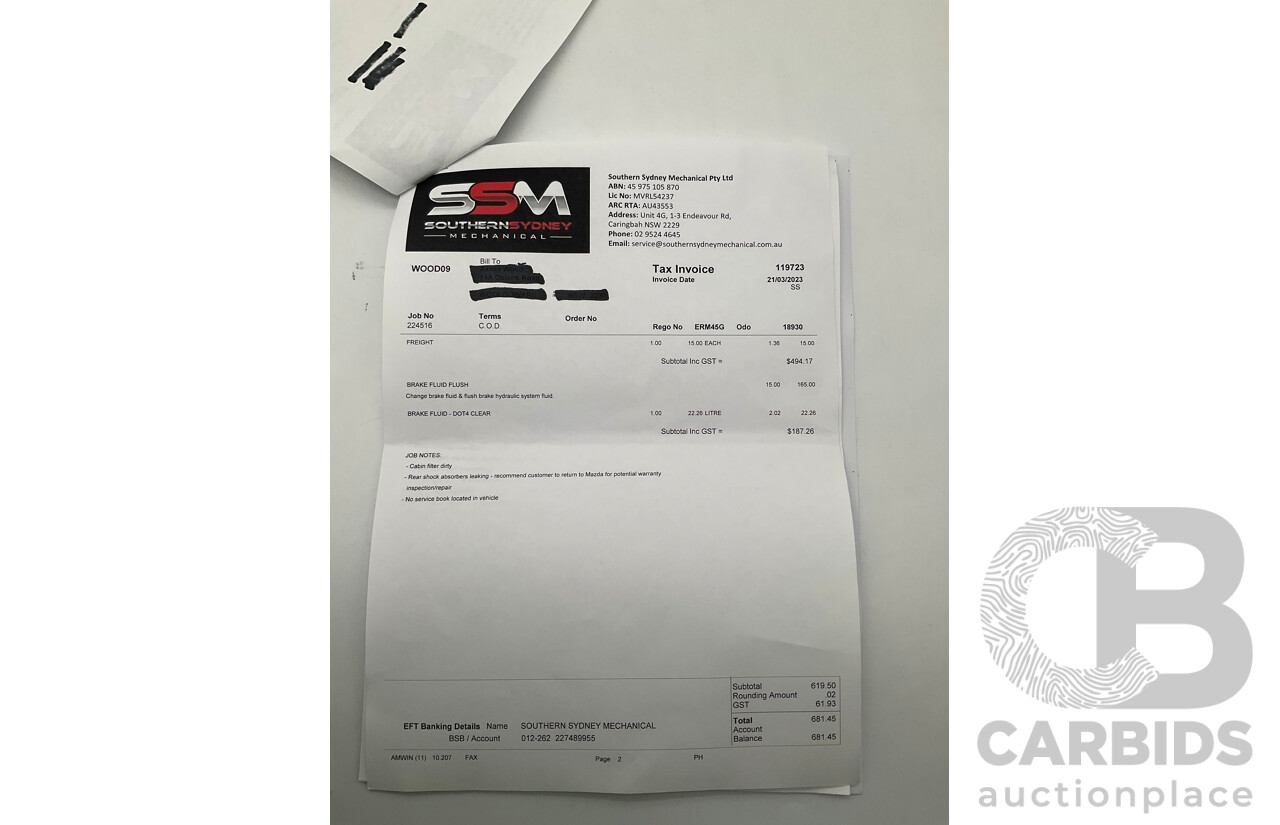 03/2021 Mazda CX-30 Skyactiv G20 Pure DM 4d Wagon Metallic Black 2.0L