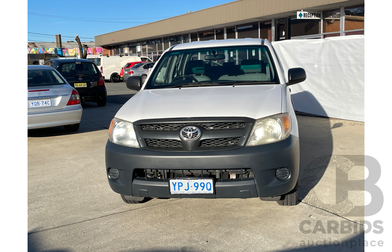 9/2007 Toyota Hilux Workmate TGN16R 07 UPGRADE Dual Cab P/Up White 2.7L