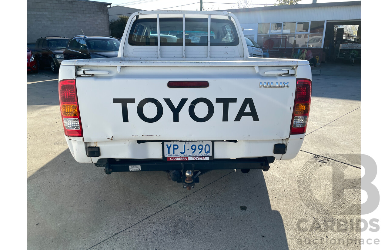 9/2007 Toyota Hilux Workmate TGN16R 07 UPGRADE Dual Cab P/Up White 2.7L