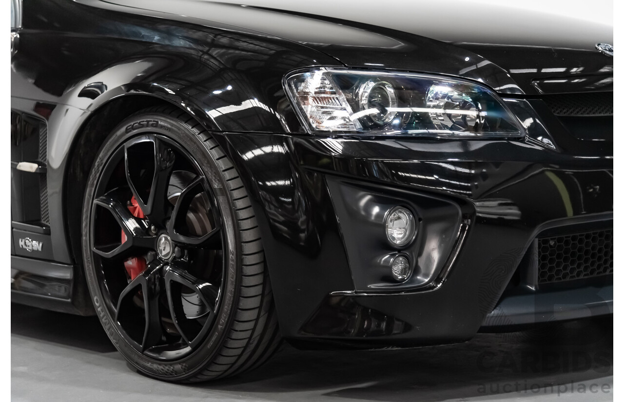 4/2009 Holden HSV Clubsport R8 Tourer E SERIES 4d Wagon Black 6.2L LS3 V8