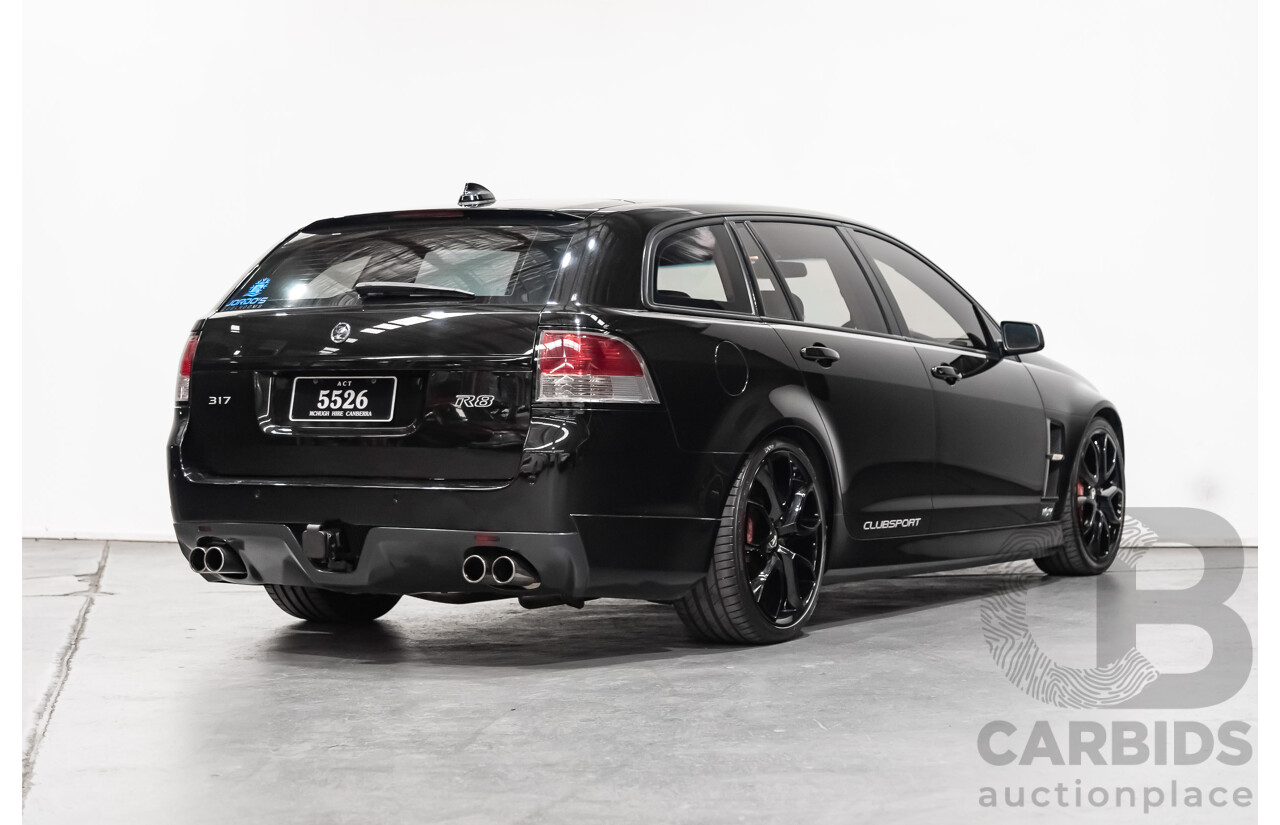 4/2009 Holden HSV Clubsport R8 Tourer E SERIES 4d Wagon Black 6.2L LS3 V8