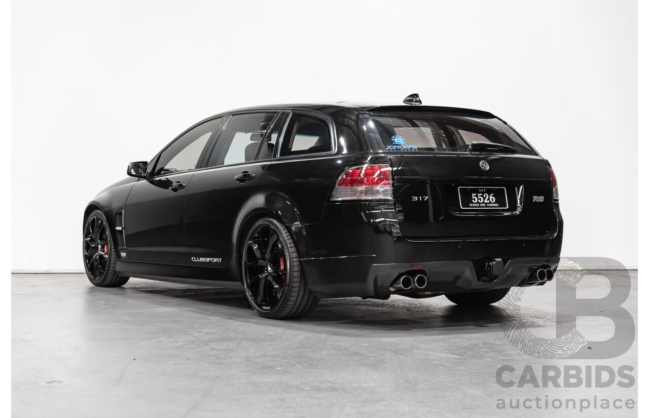 4/2009 Holden HSV Clubsport R8 Tourer E SERIES 4d Wagon Black 6.2L LS3 V8