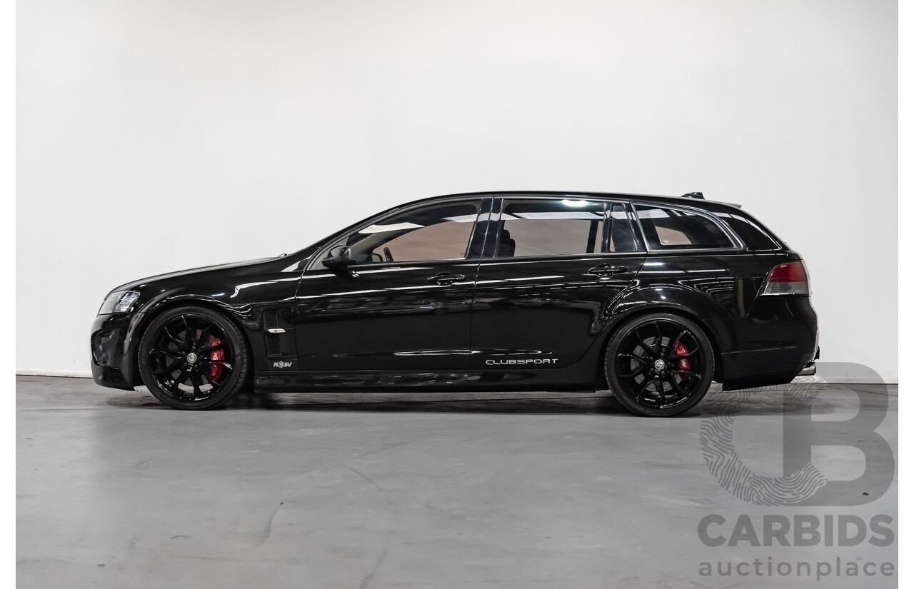 4/2009 Holden HSV Clubsport R8 Tourer E SERIES 4d Wagon Black 6.2L LS3 V8