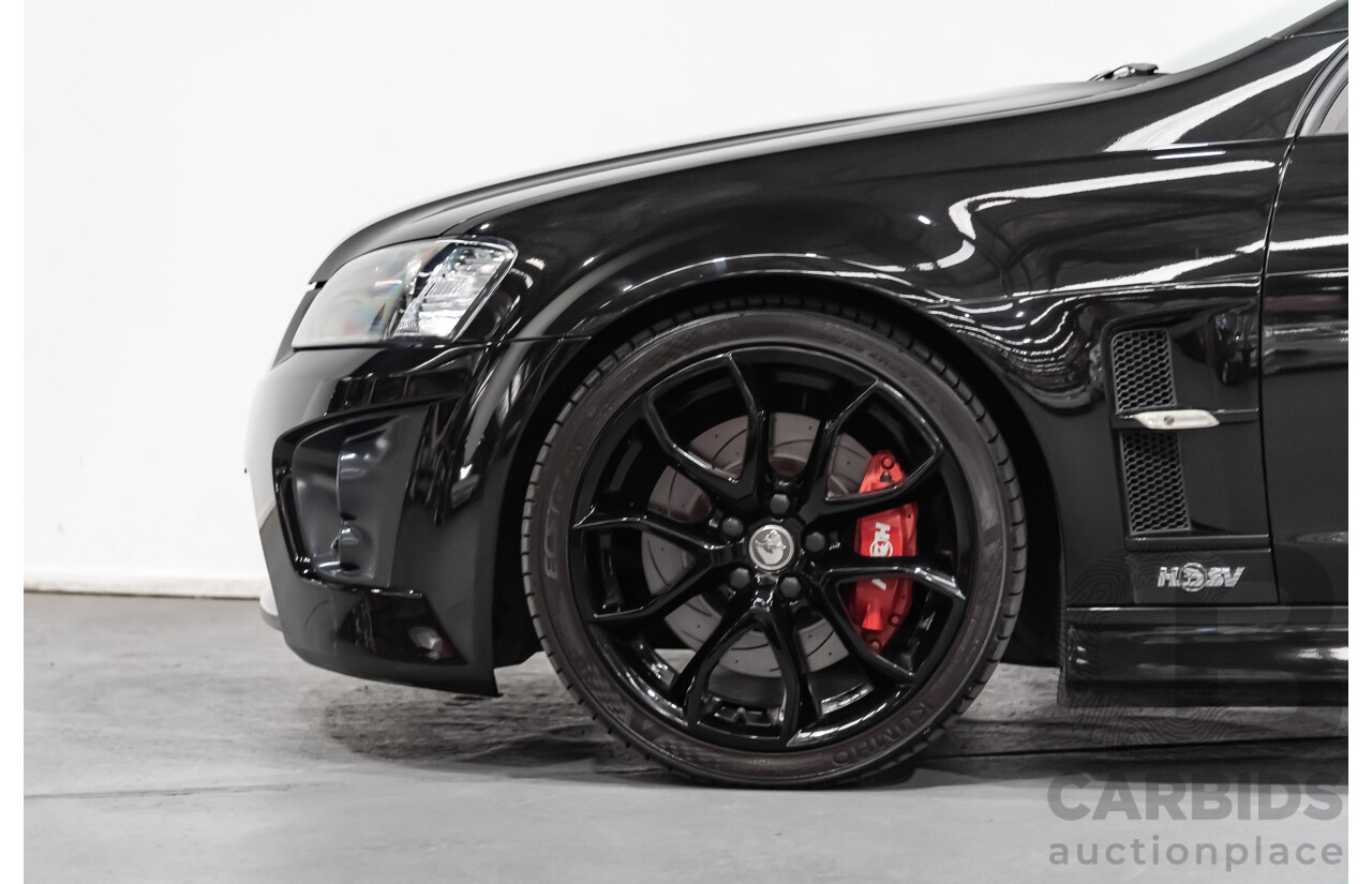 4/2009 Holden HSV Clubsport R8 Tourer E SERIES 4d Wagon Black 6.2L LS3 V8