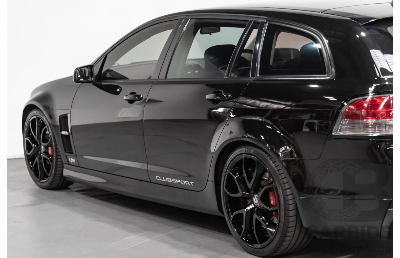 4/2009 Holden HSV Clubsport R8 Tourer E SERIES 4d Wagon Black 6.2L LS3 V8