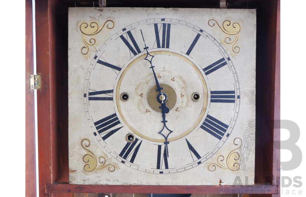Antique Daniel Pratt, Jr Mahogany Column and Splat Shelf Clock Cica Late 1830's Made USA