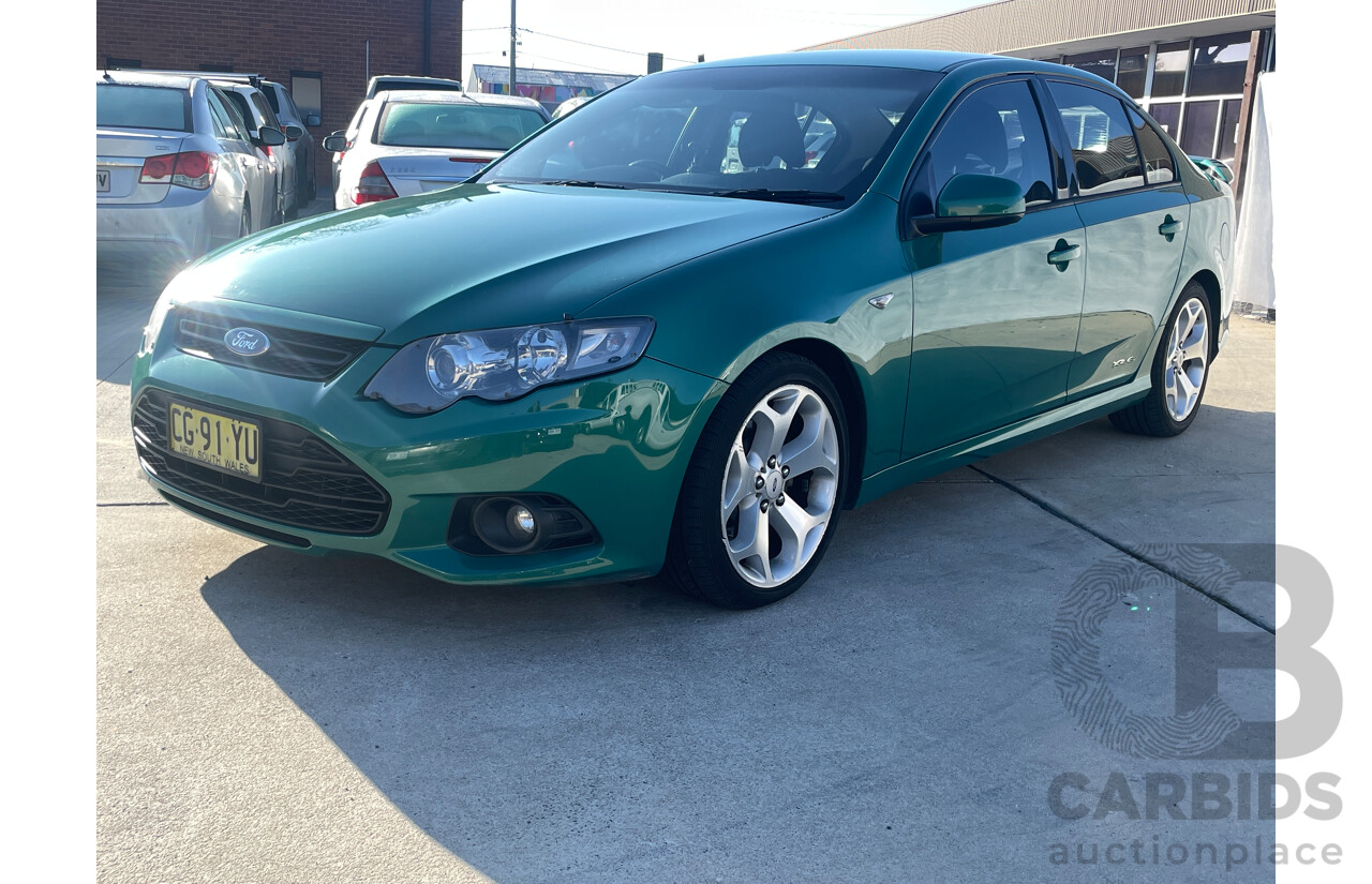 1/2012 Ford Falcon XR6 FG MK2 4d Sedan Green 4.0L