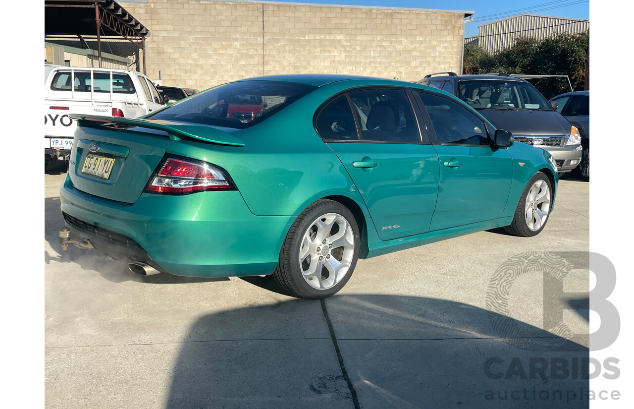 1/2012 Ford Falcon XR6 FG MK2 4d Sedan Green 4.0L