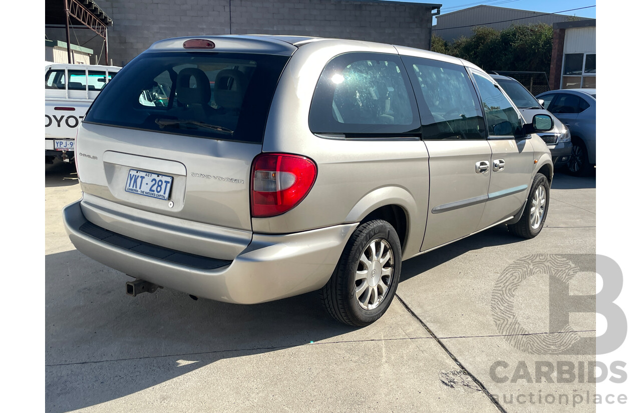 5/2003 Chrysler Grand Voyager SE RG 4d Wagon Gold 3.3L