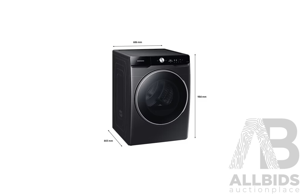 SAMSUNG 10kg Hybrid Heat Pump Smart Dryer - DV10T9720SV - ORP $2249