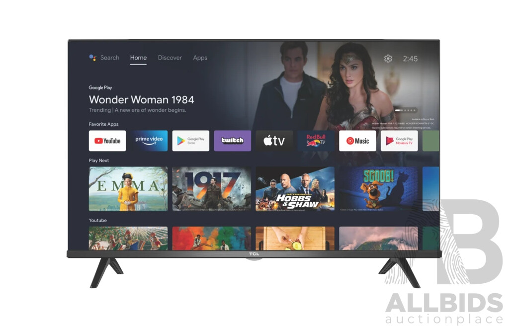 TCL 32inch S615 HD ANDROID TV (32S615-AU) - Estimated ORP $399