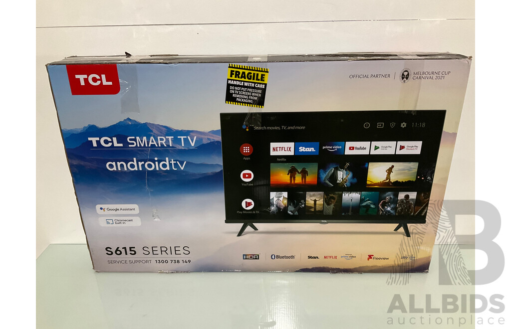 TCL 44inch S615 Full HD LED LCD Smart TV (40S615-AU) - Estimated ORP $399