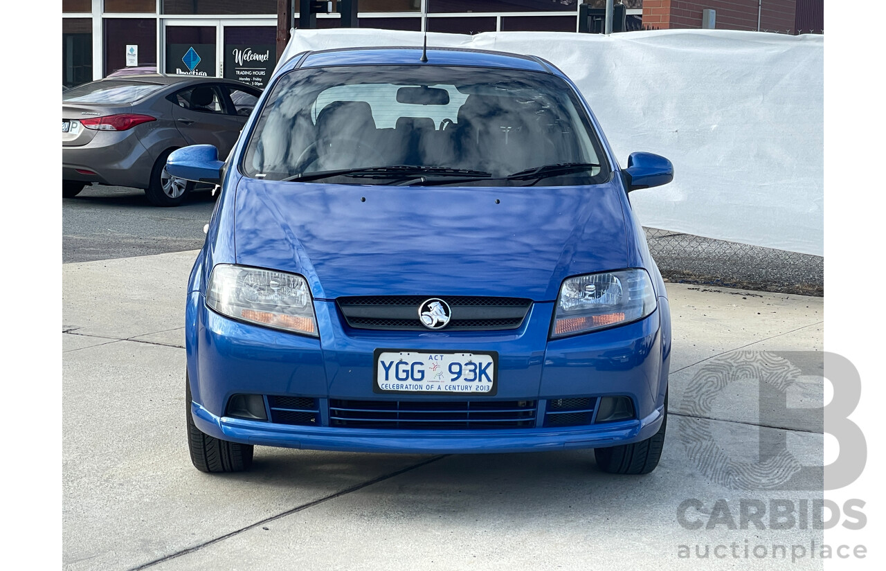 2/2008 Holden Barina  TK MY08 3d Hatchback Blue 1.6L
