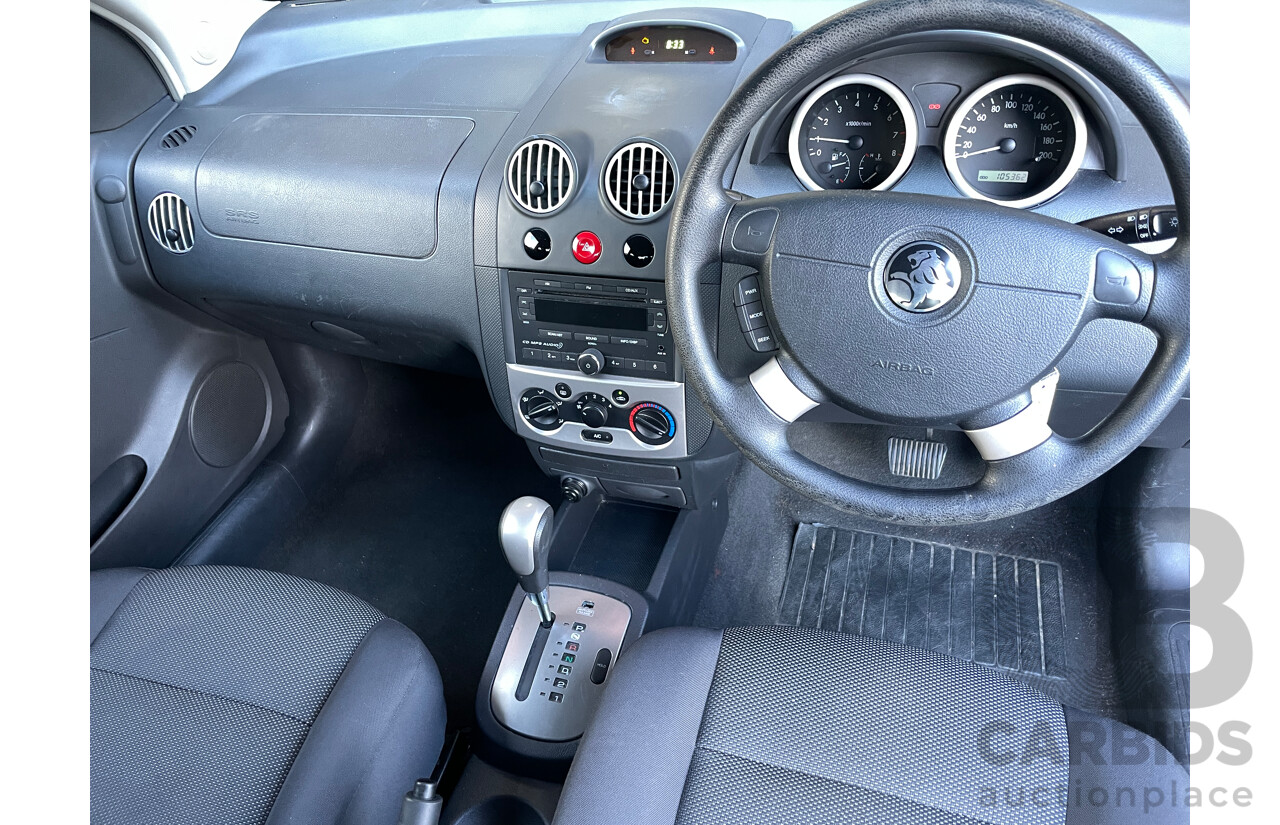 2/2008 Holden Barina  TK MY08 3d Hatchback Blue 1.6L