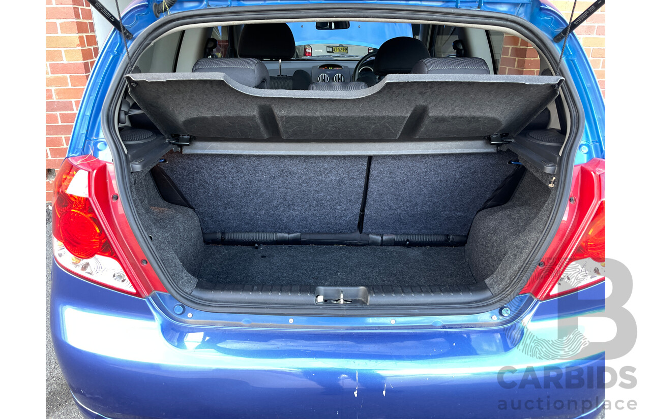 2/2008 Holden Barina  TK MY08 3d Hatchback Blue 1.6L