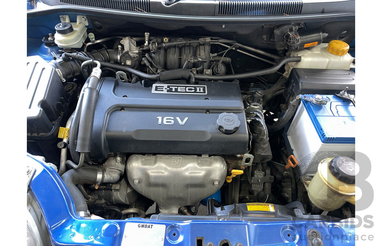 2/2008 Holden Barina  TK MY08 3d Hatchback Blue 1.6L