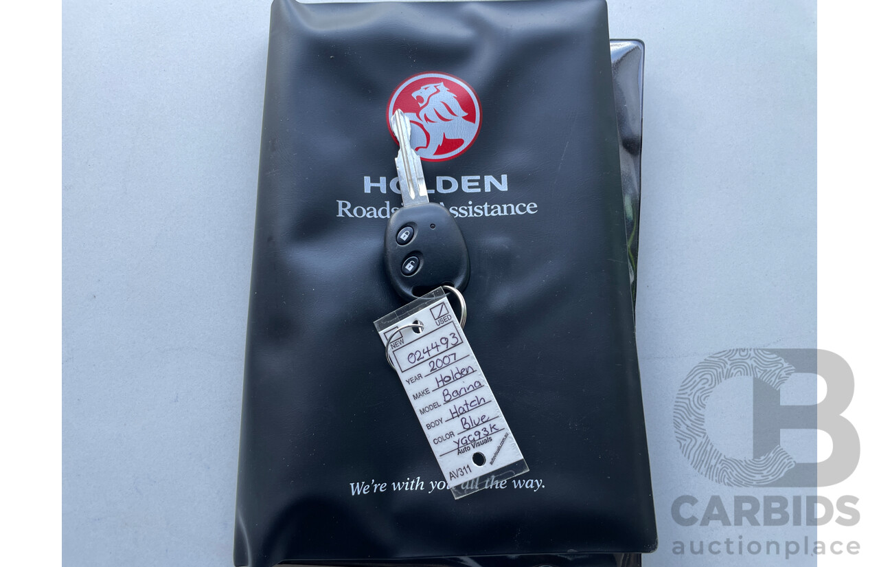 2/2008 Holden Barina  TK MY08 3d Hatchback Blue 1.6L