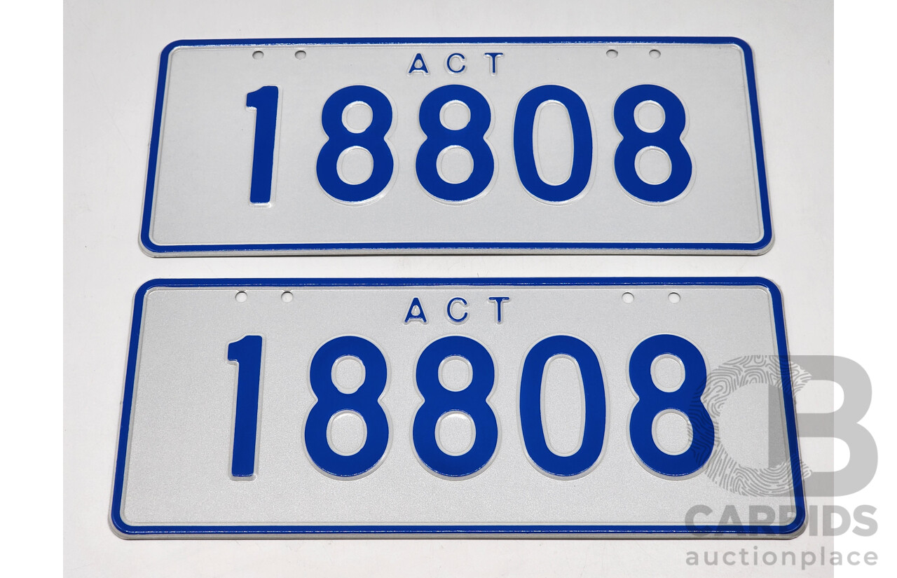 ACT 5-Digit Number Plate - 18808
