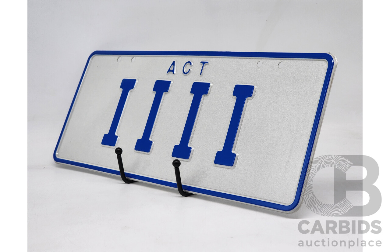 ACT 4 Character Motor Vehicle Number Plate - IIII