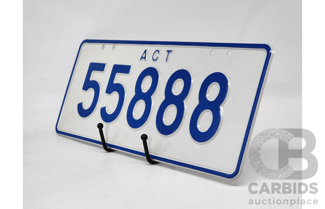 ACT 5-Digit Number Plate - 55888