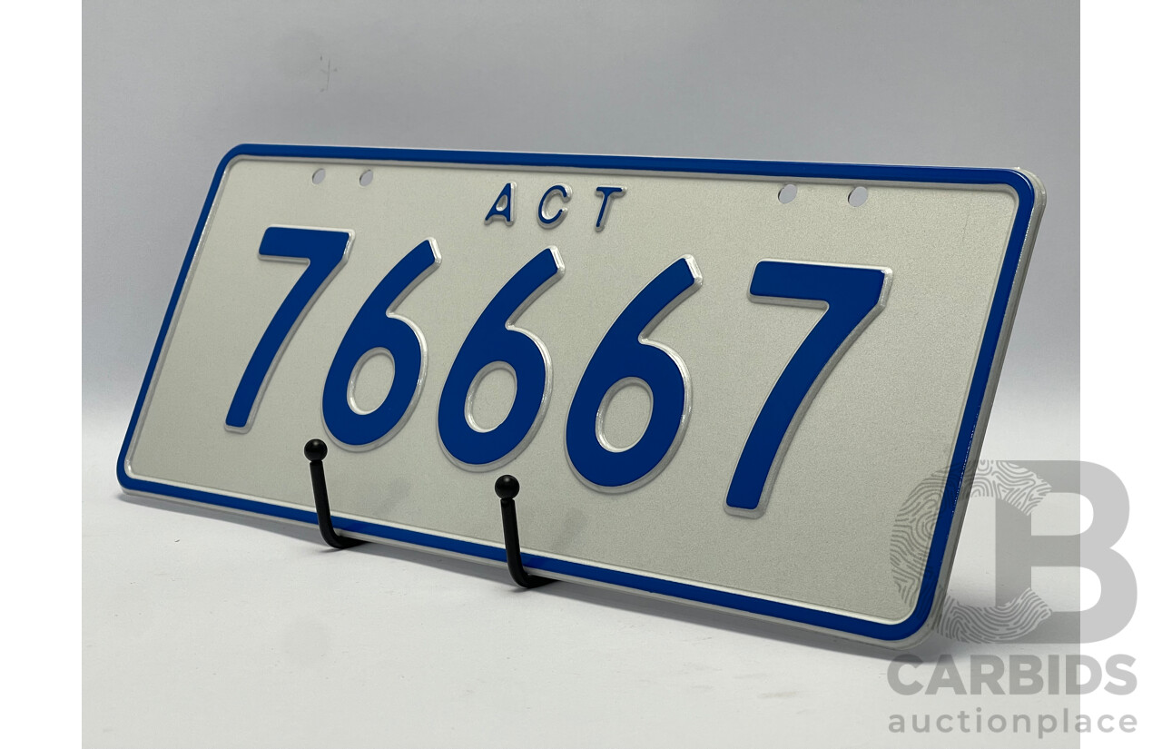 ACT 5-Digit Number Plate - 76667