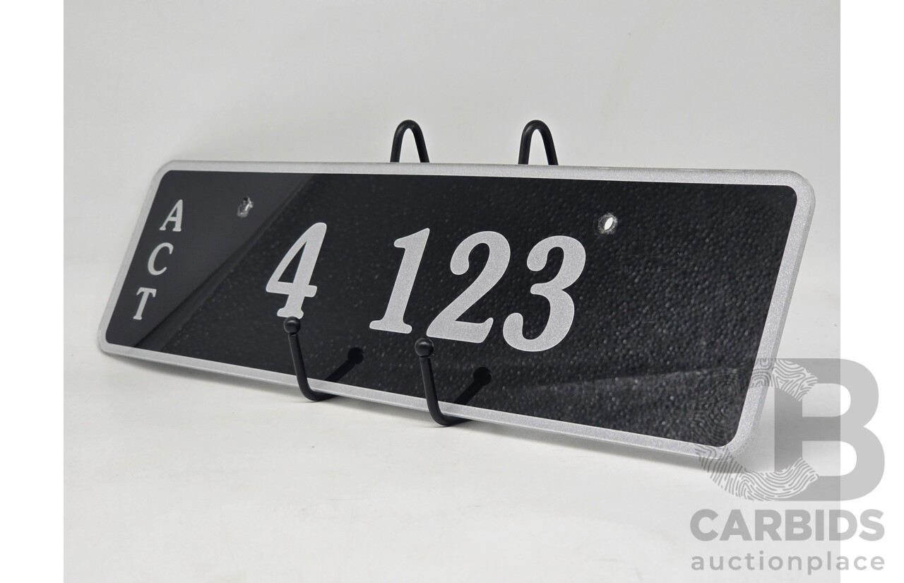 ACT 4-Digit Number Plate - 4123