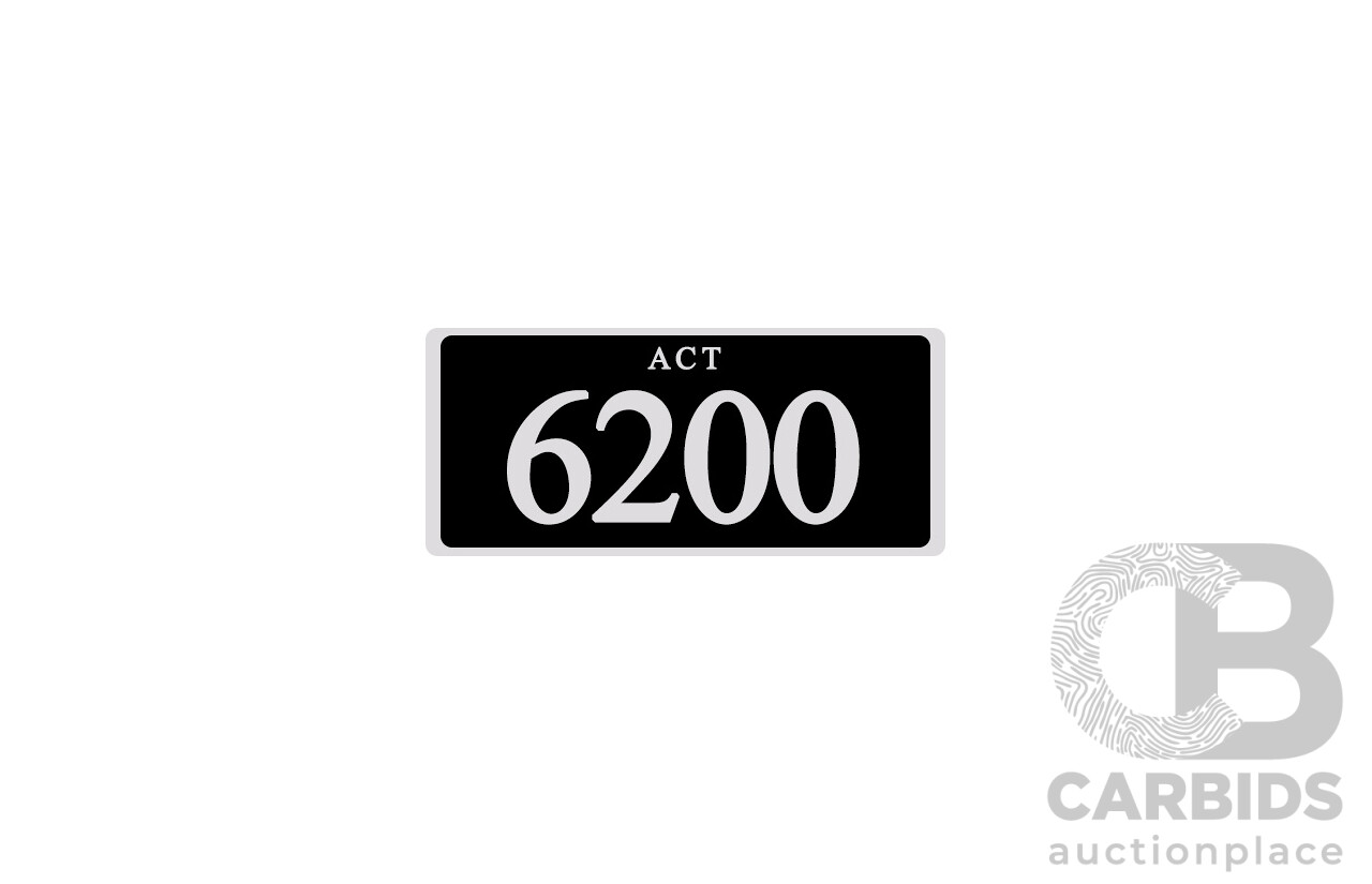 ACT 4-Digit Number Plate - 6200