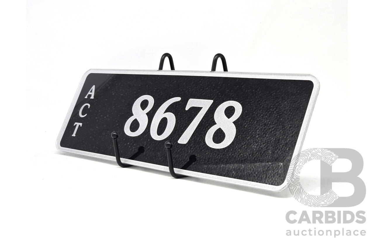 ACT 4-Digit Number Plate - 8678
