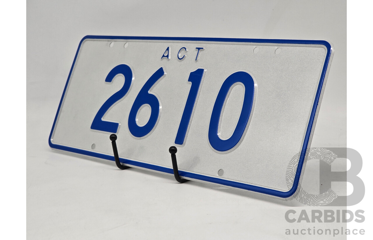 ACT 4-Digit Number Plate - 2610