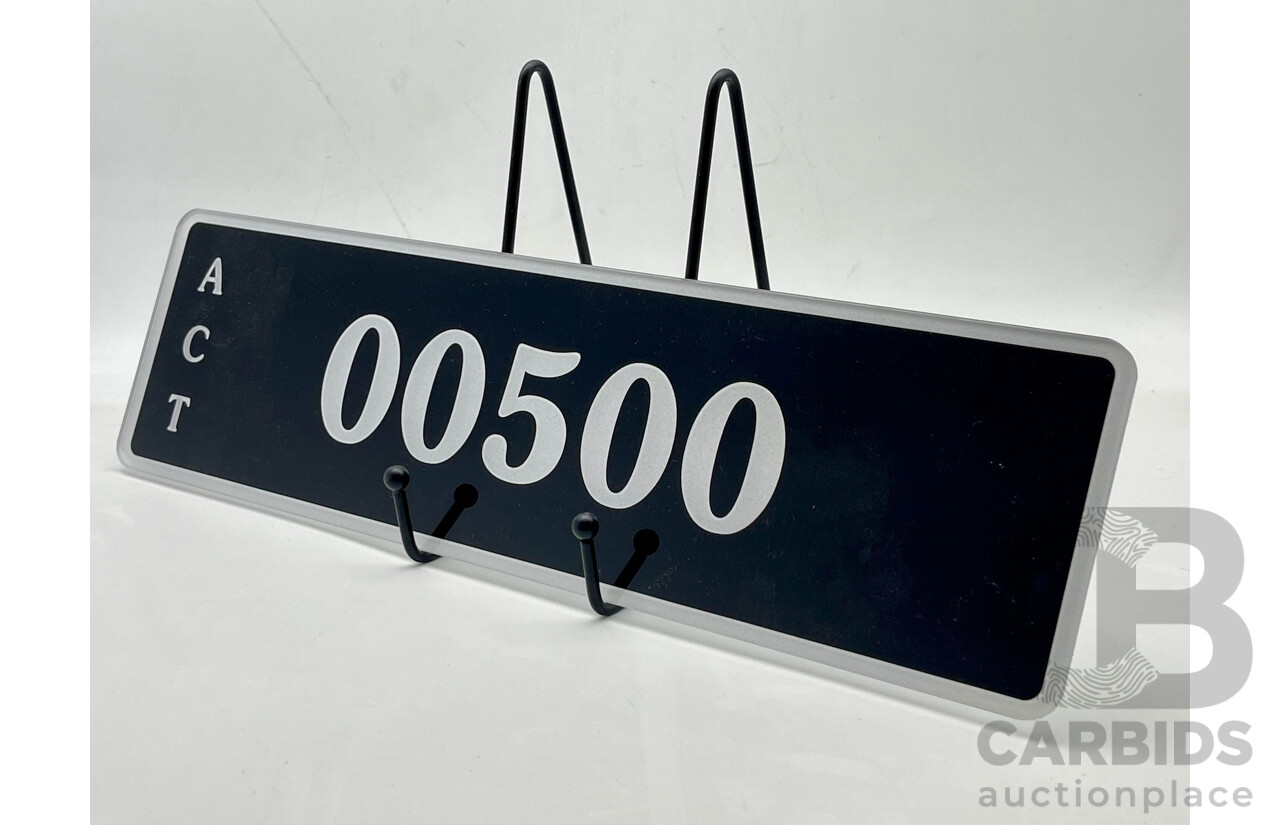 ACT 5-Character Number Plate - OO500