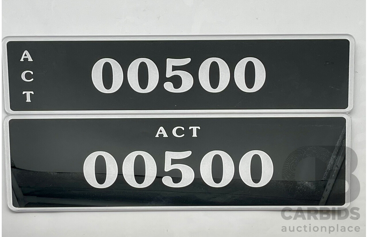 ACT 5-Character Number Plate - OO500