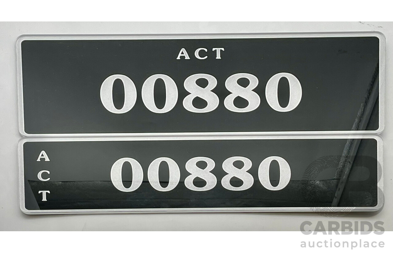 ACT 5-Character Number Plate - OO880