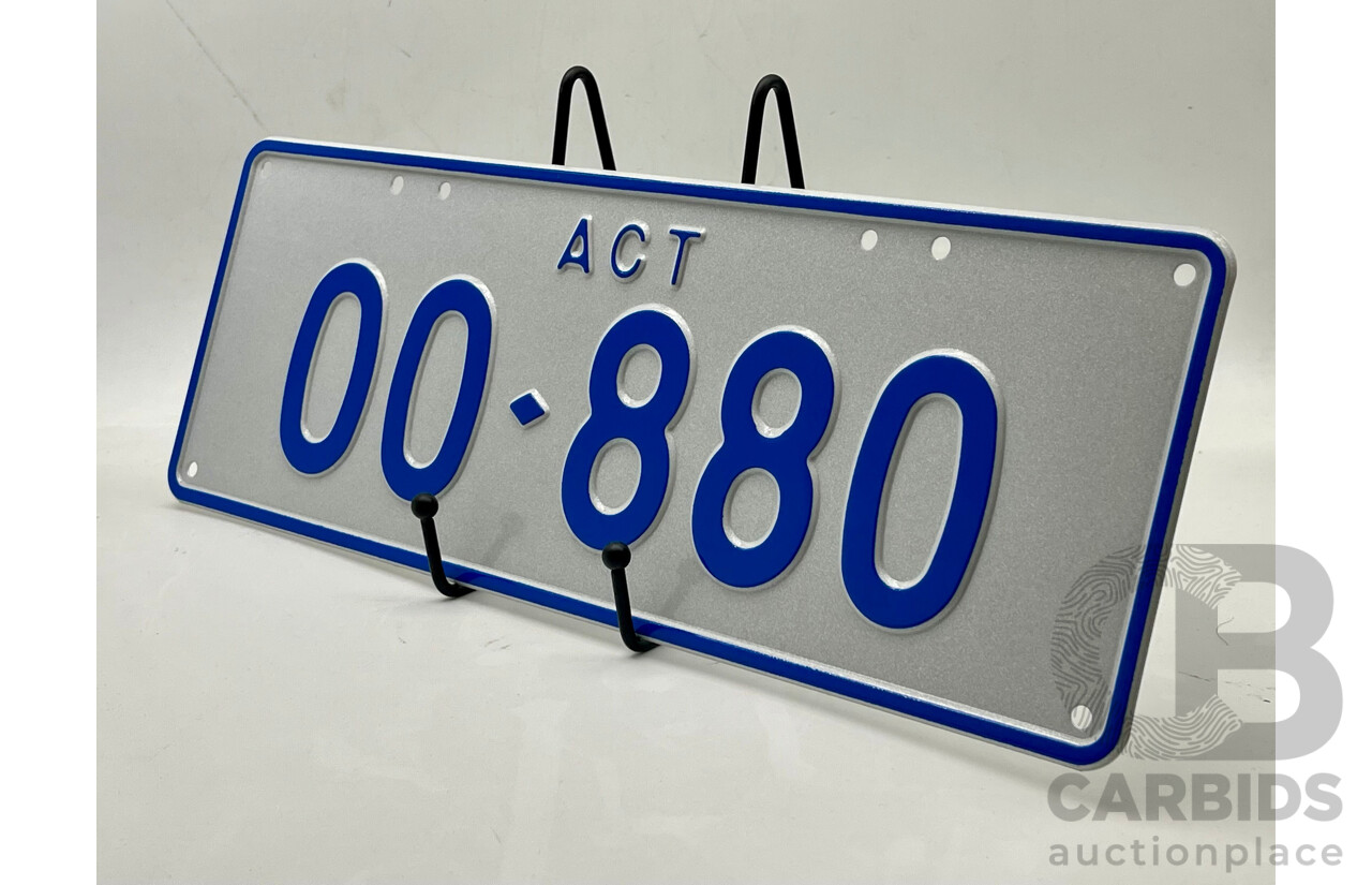 ACT 5-Character Number Plate - OO880