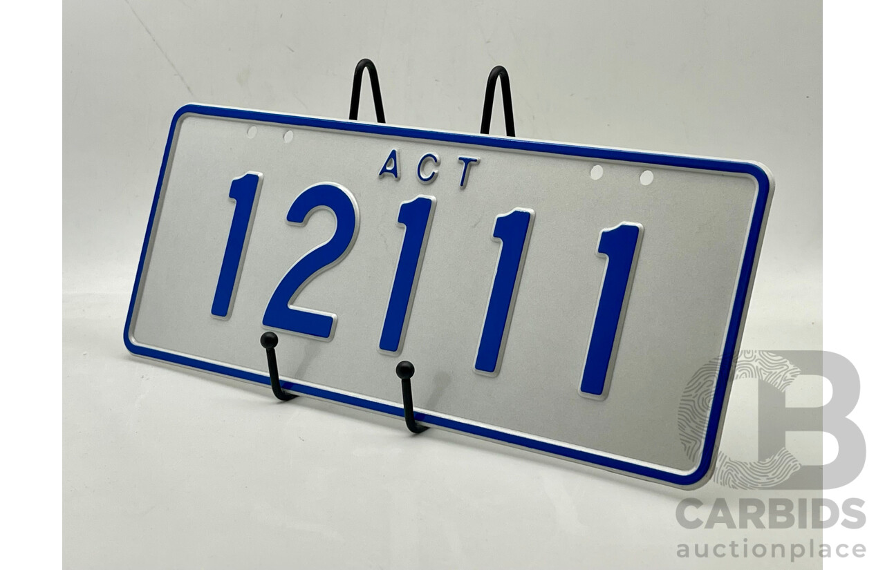 ACT 5-Digit Number Plate - 12111