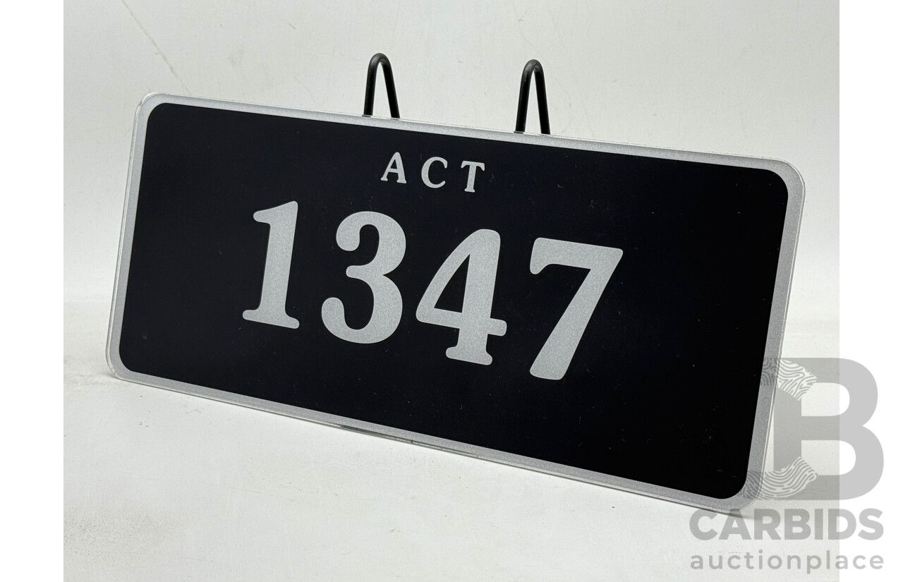 ACT 4-Digit Number Plate - 1347